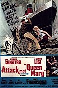 Attack mot Queen Mary 1966 poster Frank Sinatra Skepp och båtar