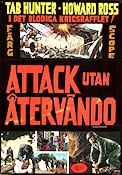 Attack utan återvändo 1969 poster Tab Hunter Howard Ross Erika Wallner Leon Klimovsky Krig