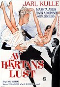 Av hjärtans lust 1960 poster Jarl Kulle Margita Ahlin Edvin Adolphson Rolf Husberg