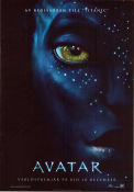 Avatar 2009 poster Sam Worthington Zoe Saldana Sigourney Weaver James Cameron