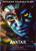 Avatar 2009 poster Sam Worthington Zoe Saldana Sigourney Weaver James Cameron 3-D