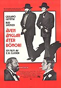 Även änglar äter bönor 1975 poster Giuliano Gemma Bud Spencer Enzo Barboni Rökning