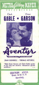 Äventyr 1945 poster Clark Gable Greer Garson Joan Blondell Victor Fleming