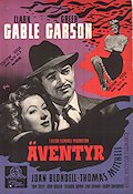 Äventyr 1945 poster Clark Gable Greer Garson Joan Blondell Victor Fleming