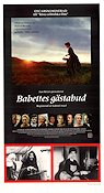 Babettes gästabud 1987 poster Jarl Kulle Gabriel Axel Text: Karen Blixen Danmark