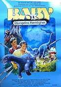 Baby djungelns hemlighet 1985 poster Sean Young Dinosaurier och drakar