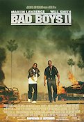 Bad Boys II 2003 poster Martin Lawrence Will Smith Gabrielle Union Michael Bay Poliser