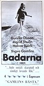 Badarna 1967 poster Gunilla Olsson Halvar Björk Ingrid Thulin Yngve Gamlin Strand