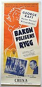 Bakom polisens rygg 1949 poster George Raft Marilyn Maxwell Poliser