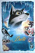 Balto 1995 poster Animerat Hundar