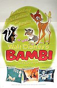 Bambi 1942 poster Hardie Albright James Algar Animerat Musikaler