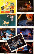 Bambi 1942 lobbykort Hardie Albright James Algar Animerat Musikaler