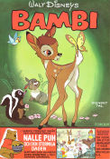 Bambi 1942 poster Hardie Albright James Algar Animerat Musikaler