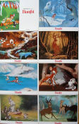Bambi 1942 lobbykort Hardie Albright James Algar Animerat Musikaler