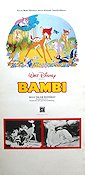 Bambi 1942 poster Hardie Albright James Algar Animerat Musikaler