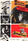 Banditos 1966 poster Marlon Brando Anjanette Comer John Saxon Sidney J Furie