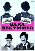 Bara bekymmer 1967 poster Laurel and Hardy Helan och Halvan