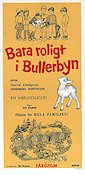 Bara roligt i Bullerbyn 1961 poster Olle Hellbom Text: Astrid Lindgren