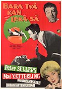 Bara två kan leka så 1962 poster Peter Sellers Mai Zetterling