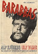 Barabbas 1953 poster Ulf Palme Inge Waern Alf Sjöberg Text: Pär Lagerkvist Religion