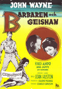 Barbaren och Geishan 1958 poster John Wayne Eiko Ando John Huston Asien