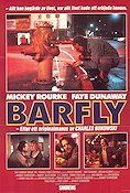 Barfly 1987 poster Mickey Rourke Faye Dunaway