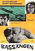 Bassängen 1968 poster Alain Delon Romy Schneider