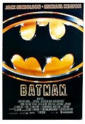 Batman 1989 poster Jack Nicholson Michael Keaton Kim Basinger Tim Burton Hitta mer: Batman