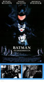 Batman återkomsten 1992 poster Michael Keaton Michelle Pfeiffer Danny de Vito Tim Burton Hitta mer: Batman Hitta mer: DC Comics Från serier
