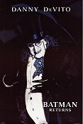 Batman Returns 1992 poster Danny de Vito Tim Burton
