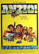The Battle for Anzio 1967 poster Robert Mitchum Krig