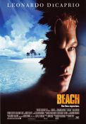 The Beach 2000 poster Leonardo DiCaprio Tilda Swinton Daniel York Danny Boyle Strand