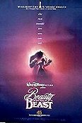 Beauty and the Beast 1992 poster Paige O´Hara Gary Trousdale Animerat Musikaler