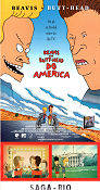 Beavis and Butt-Head do America 1996 poster Bruce Willis Mike Judge Filmbolag: MTV Animerat Motorcyklar Från TV