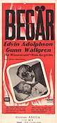 Begär 1947 poster Gunn Wållgren Carl Deurell Edvin Adolphson