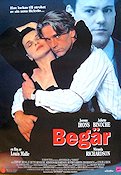 Begär 1992 poster Jeremy Irons Juliette Binoche Louis Malle