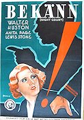 Bekänn 1933 poster Walter Huston Anita Page Eric Rohman art