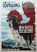 Bergens hjälte 1947 poster Lon McCallister Peggy Ann Garner Edmund Gwenn Hundar Berg