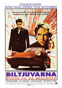 Biltjuvarna 1987 poster Charlie Sheen DB Sweeney Peter Werner Bilar och racing Poliser