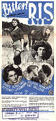 Bittert ris 1949 poster Silvana Mangano Giuseppe De Santis