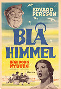 Blå himmel 1955 poster Edvard Persson Ingeborg Nyberg Barbro Larsson Georg Årlin