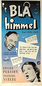 Blå himmel 1955 poster Edvard Persson Ingeborg Nyberg Barbro Larsson Georg Årlin