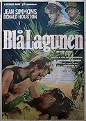 Blå lagunen 1949 poster Jean Simmons Strand
