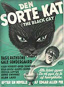 The Black Cat 1941 poster Basil Rathbone Gale Sondergaard Alan Ladd Bela Lugosi Text: Edgar Allan Poe