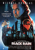 Black Rain 1989 poster Michael Douglas Andy Garcia Ken Takakura Ridley Scott Asien Maffia