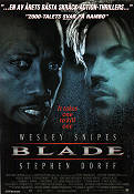 Blade 1998 poster Wesley Snipes Stephen Dorff Kris Kristofferson Stephen Norrington