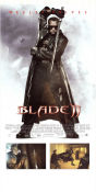 Blade II 2002 poster Wesley Snipes Kris Kristofferson Ron Perlman Guillermo del Toro Vapen