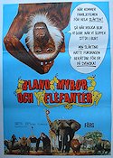 Bland myror och elefanter 1975 poster Hatte Furuhagen Dokumentärer