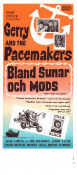 Bland sunar och mods 1964 poster Gerry Marsden Freddie Marsden Leslie Maguire Gerry and Pacemakers Cilla Black Brian Epstein Jeremy Summers Musikaler