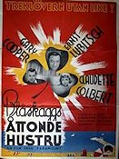 Blåskäggs åttonde hustru 1938 poster Gary Cooper Claudette Colbert Ernst Lubitsch